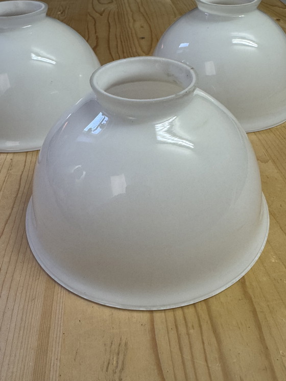 Image 1 of Rare Art Nouveau pendant lamp | 3 perfect original opal glass shades | 1905–1925