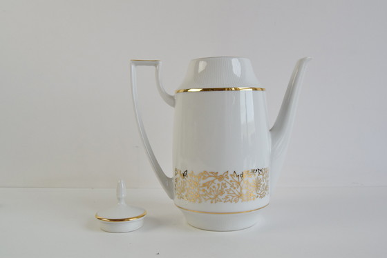 Image 1 of Elégante cafetière en porcelaine de Birkenhammer, fabriquée en Tchécoslovaquie en 1969