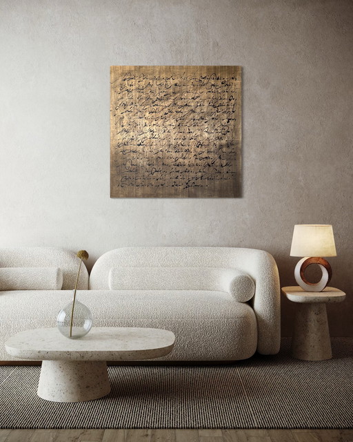 Robert Detheux - Large abstract painting from 1985