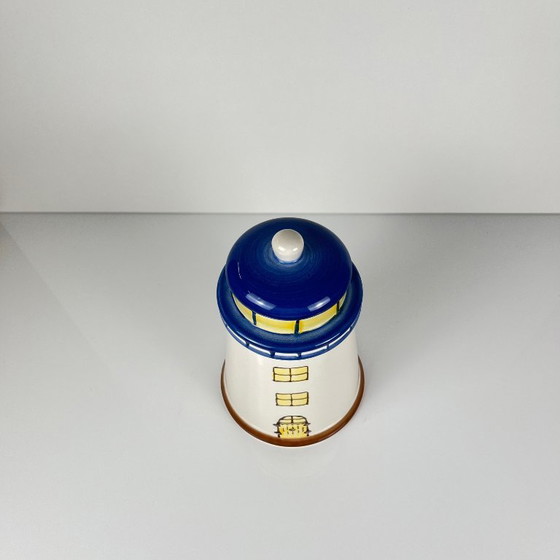 Image 1 of "Lighthouse" ceramic cookie jar / box
