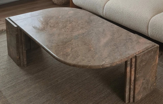 Image 1 of Vintage Italian Coffee Table In Marble, 1980Style