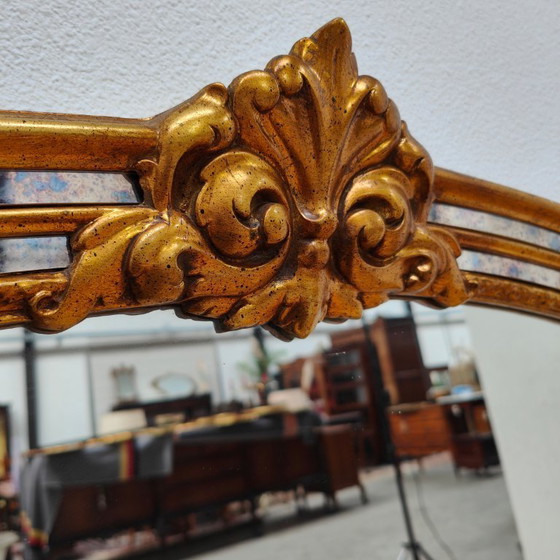 Image 1 of Miroir de cheminée DeKnudt style Hollywood Regency, taille XXL