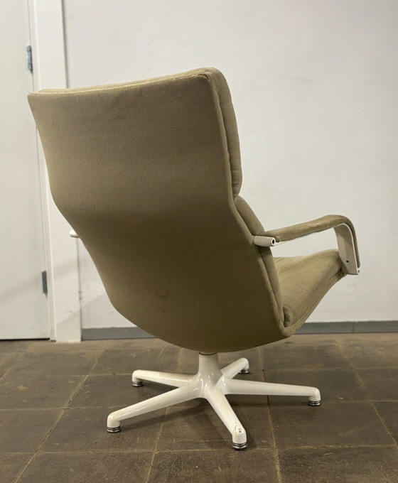 Artifort draaistoel model F141 - design G. Harcourt – Fauteuils, Metal, Textile (photo 3 of 8)