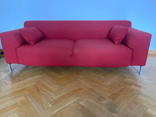 Zanotta Greg two-seater in red