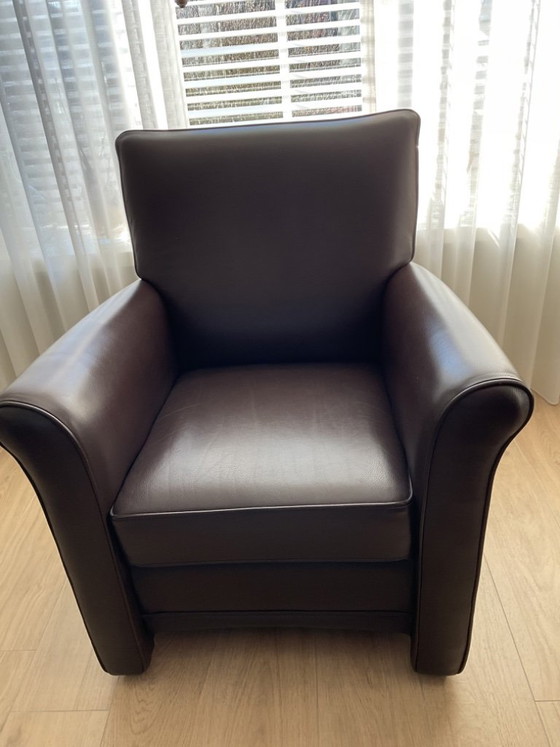 Image 1 of Canapé en cuir 2,5 places, 2 fauteuils en cuir