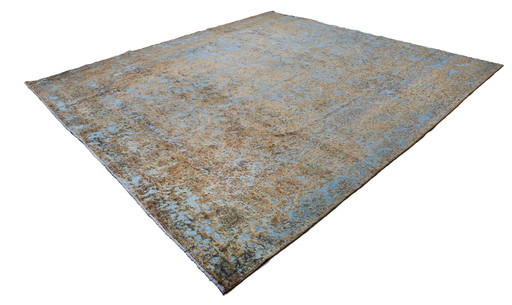 Vintage Blue Lagoon Style - Perserteppich 3,13 X 3,00 Cm Handgenüpft Nr. 13958