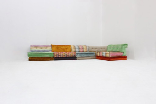 Divano Roche Bobois Mah Jong Missoni design di Hans Hopfer, set di 15