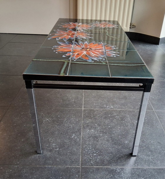 Image 1 of Salontafel met bijzet tafeltje Adri jaren 60/70