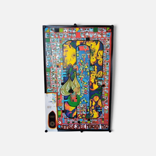 Hundertwasser / Olympische Spelen 1972 München / Vintage Sport Poster