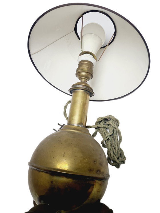 Art Deco Bedside Lamp, Belgium, 1930s – Table lamps, Metal, Brass (photo 17 of 17)