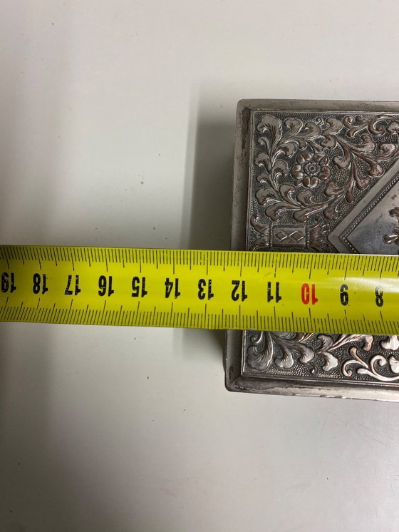 Image 1 of silver cigarette box