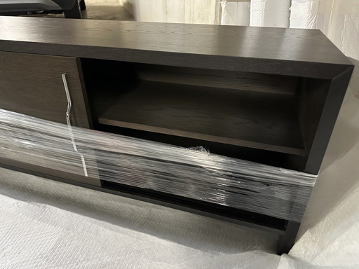 CONSOLE TABLE 180X40X76CM GREYED OAK