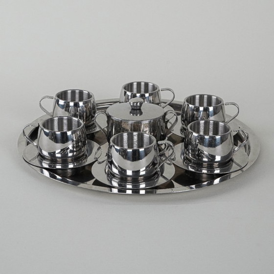 Image 1 of Servizio da caffè, design italiano, anni '80, prodotto in Italia
