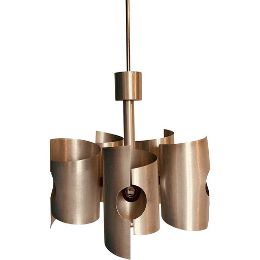 Oude Polam 5-lichts kroonluchter, 1970