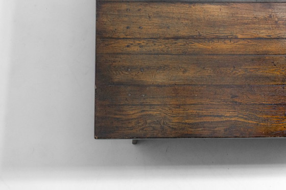 Image 1 of Großer Couchtisch aus Holz im brutalistischen Stil