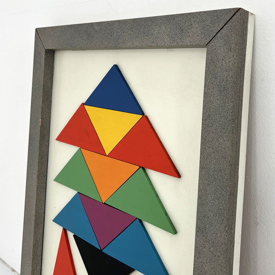 Image 1 of Framed Geometric Wall Art, 1980S