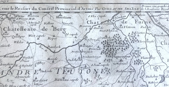 Perfekt gerahmter Stich von 1711: Artois – Delisle - Derosier – Lithographien & Drucke, Paper (photo 3 of 5)
