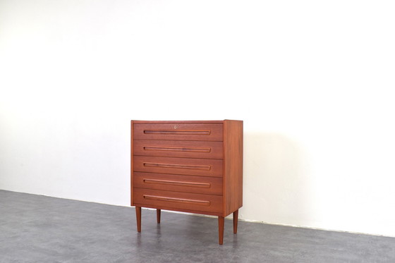 Image 1 of Mid-Century Danish Teak Chest of Drawers, 1960s