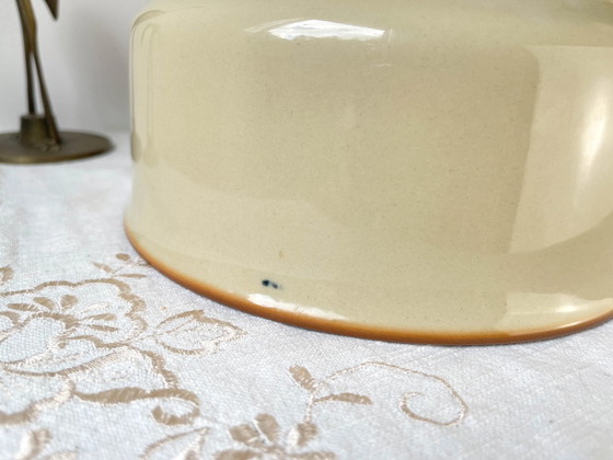 Beige Aardewerk Saladeschaal Tulowice Polen 1970 – Schalen, Vintage (photo 6 of 7)