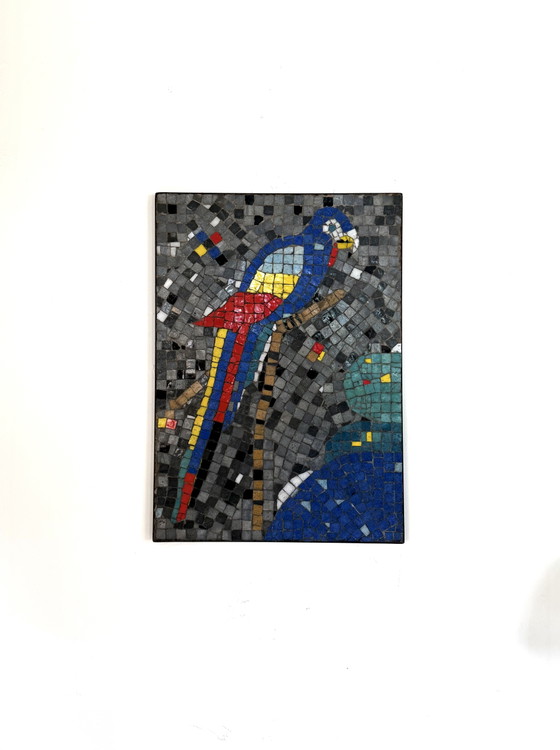 Image 1 of Panneau mural vintage en mosaïque de céramique, Allemagne années 60