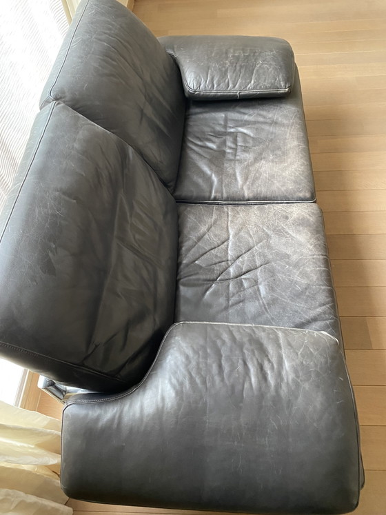 Image 1 of Divano di design Rolf Benz in pelle nera