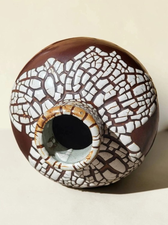 Stoneware vase "snake skin", Léon Pointu, Art Deco – Porcelain (photo 8 of 11)