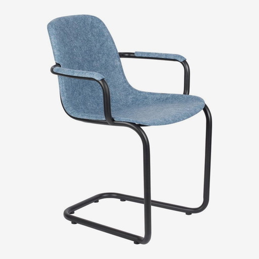 2x Zuiver Thirsty Dining Chairs Bleu