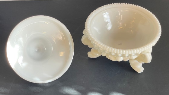 Image 1 of Vintage opaline glass candy dish