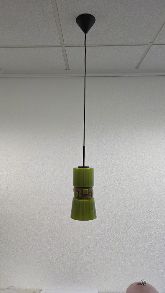 Image 1 of Flygsfors "Tribal" pendant lamps by Wiktor (Victor) Berndt | Sweden | ca. 1968-1975