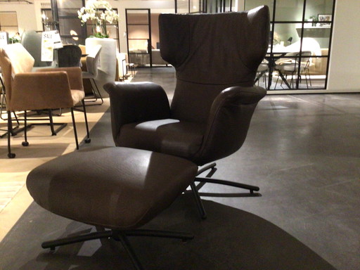 LABEL vandenberg First Class relaxfauteuil met voetenbank