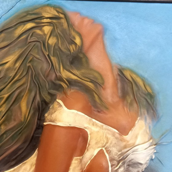 Image 1 of Embossed leather painting