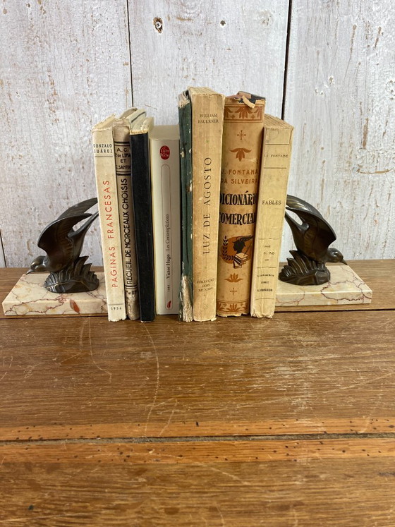 Pair of Antique Bookends – Decorative Objects, Marble, Metal (photo 12 of 13)