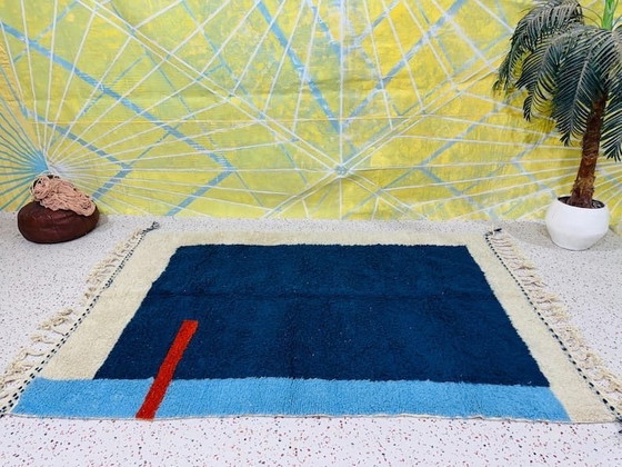 Image 1 of Traditioneller handgeknüpfter Teppich aus reiner Wolle, 2/3 m