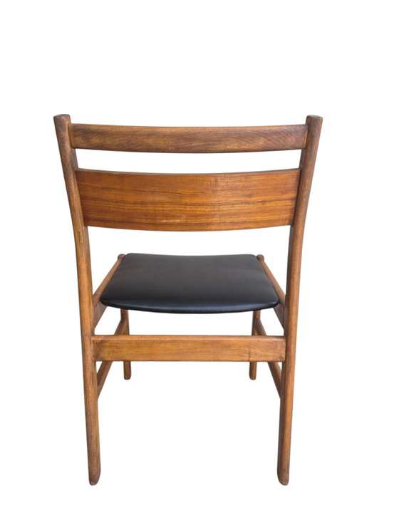 4 x Vintage Danish Thorsø Støle (T.S.M.) Dining Chair – Wood, Skai (photo 14 of 15)