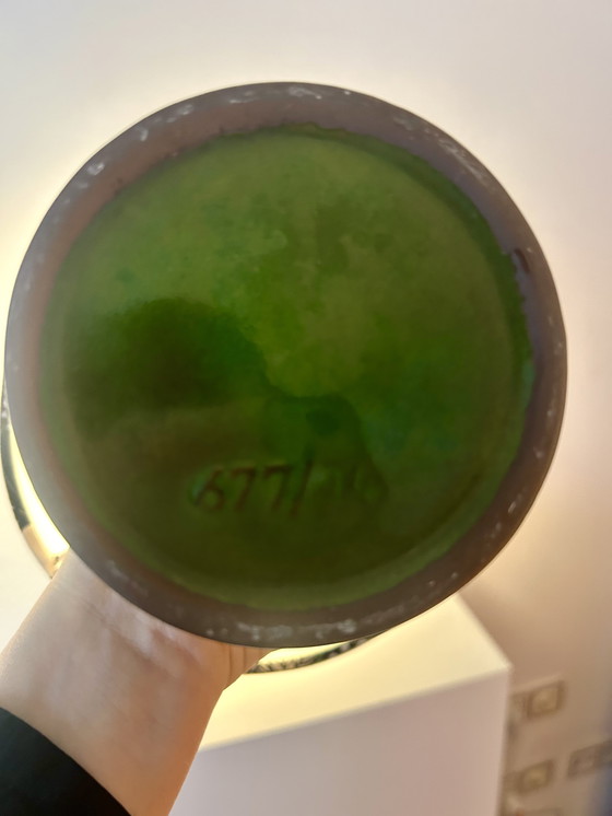 Image 1 of Modern, wireless lamp duo - upcycled from a vintage vase -