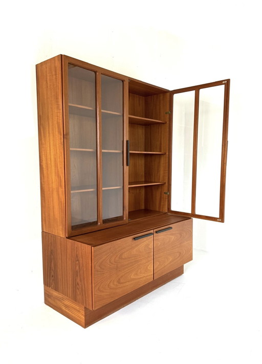 Vintage vitrinekast, IB Kofod-Larsen, Faarup Meubelfabriek '60