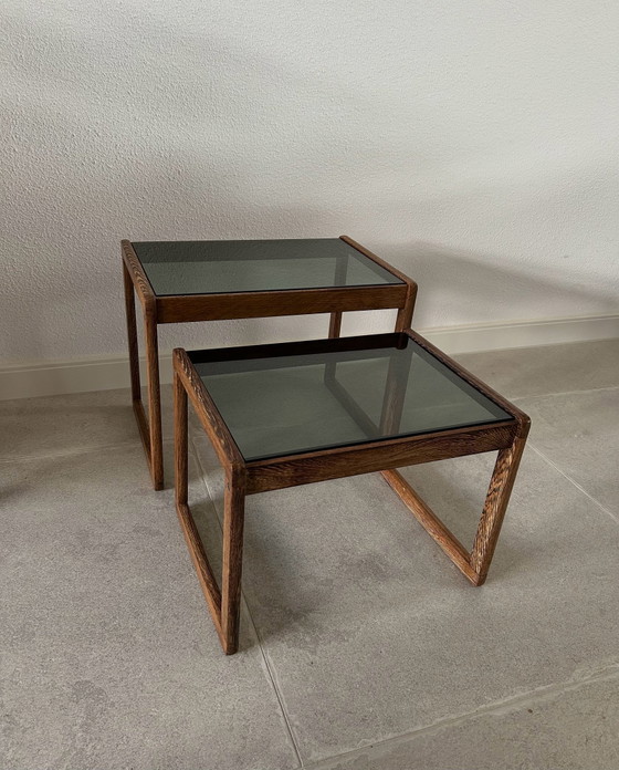 Tavolini Wengé con vetro fumé – Legno (photo 4 of 5)