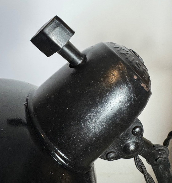 Image 1 of Lampada da parete a forbice Bauhaus industriale nera di Kaiser Idell, anni '30