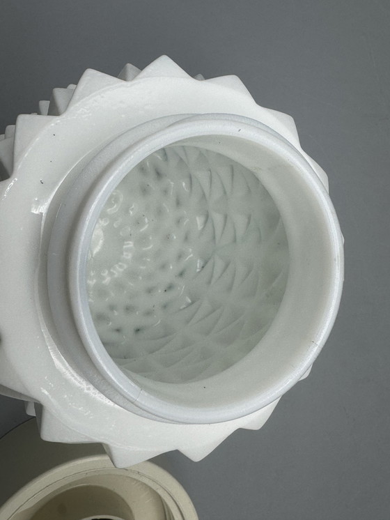 Image 1 of Stylish mid-century corodex ceiling lamp with a sculptural structure