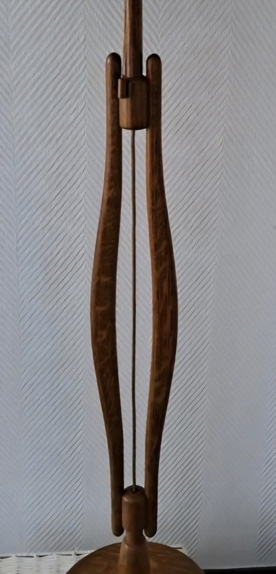 Zeldzame Ashmuth Leuchten sculpturale houten vloerlamp uit de jaren 70 – Mid-Century Modern design (photo 7 of 8)