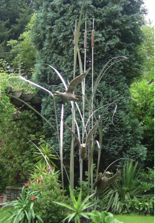 Birds among the Cattails" – Wim Kömhoff