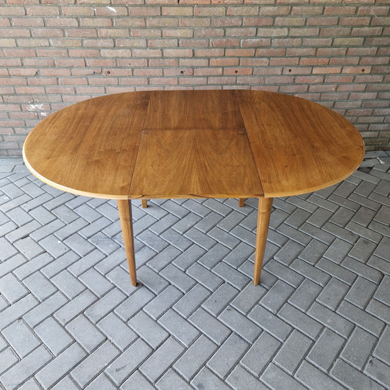 Image 1 of A A Patijn  poly z serie Zijlstra vintage ronde tafel uitschuifbare tafel