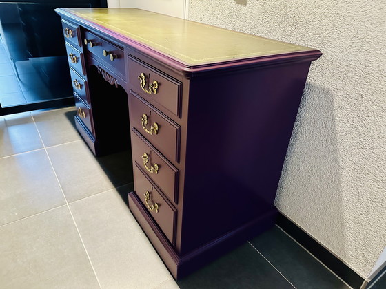 Image 1 of Vintage English desk Baroque style