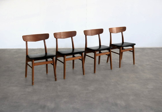 Image 1 of 4x vintage Farstrup dining chairs