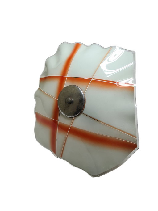 Kroonluchter in postmoderne stijl, Polen, jaren 1960 – Glass, Metal (photo 2 of 10)