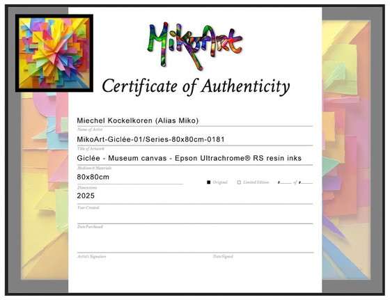 Image 1 of MikoArt-Giclée-01/Series-80x80cm-0181