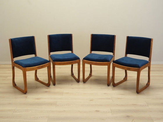 Image 1 of Set of four beech chairs, Danish design, 1950s, designer: Holger Jacobsen, manufacturer: Fritz Hansen