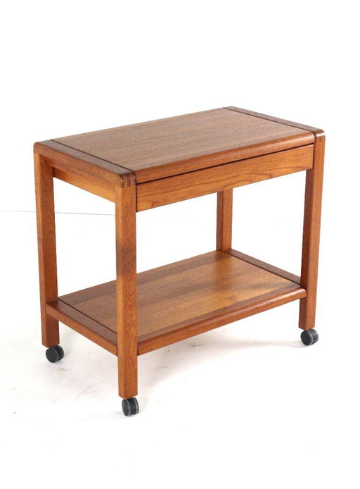 Chariot danois en teck avec tiroir « Grove » vintage