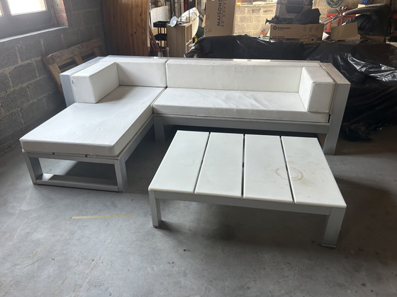 Image 1 of Gandia Blasco Design-Lounge-Set – Ecksofa + Couchtisch