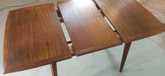Image 1 of Mid century teak extendable dining table 